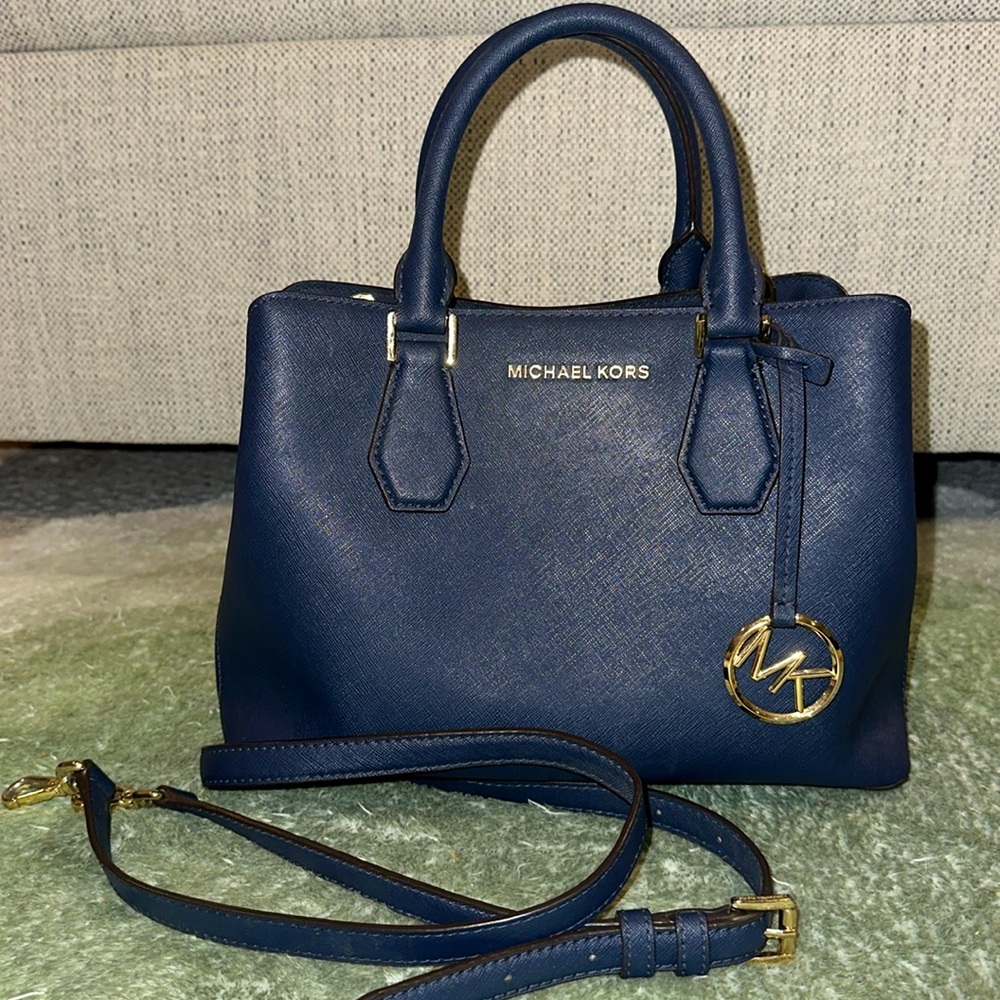 Michael Kors Navy Blue Handbag